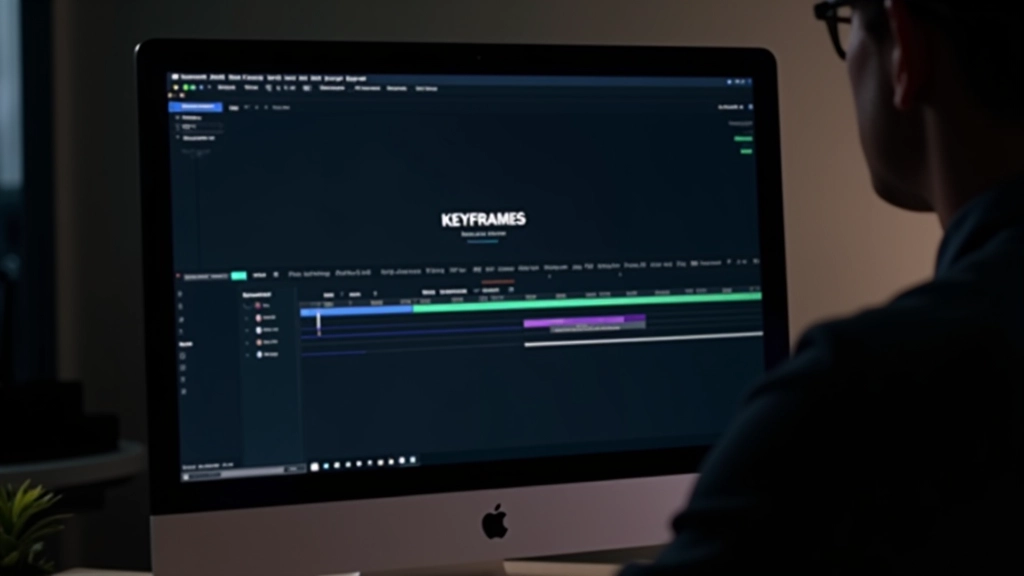 Gráfico mostrando comparação de velocidades de animação de logótipo em timeline de software