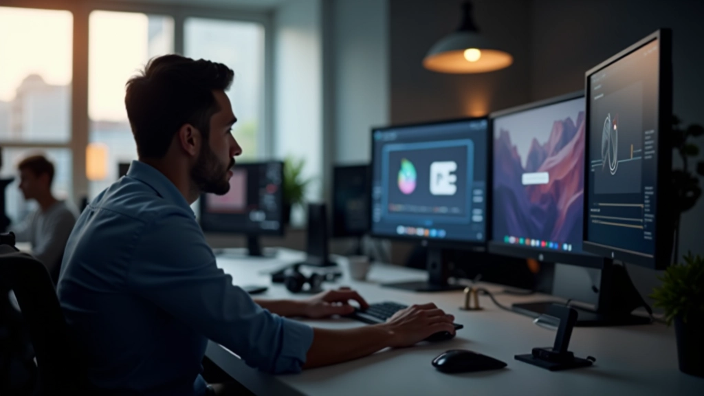 Estúdio profissional de design em movimento com tecnologia moderna